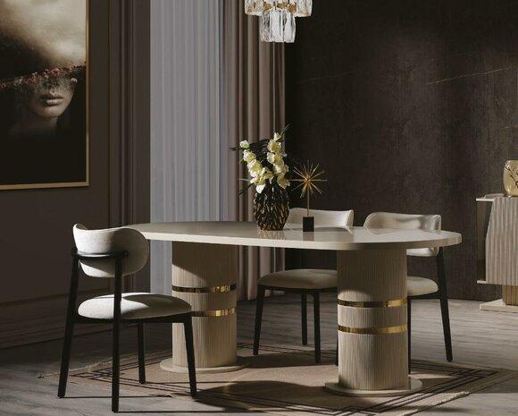 Design Dining Room Set Modern Dining Table 4x Chairs Stylish 5pcs Sets Table