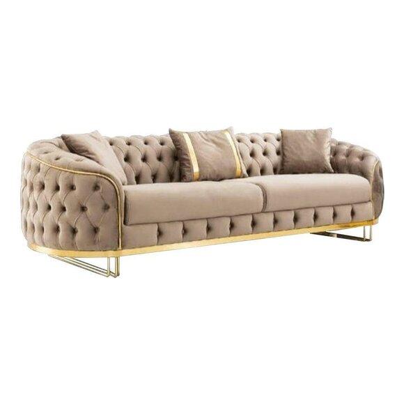Stylish three-seater living room Chesterfield sofa Luxury furniture New