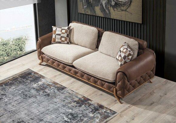 Stylish 3-seater sofa Designer living room couch Exclusive three-seater
