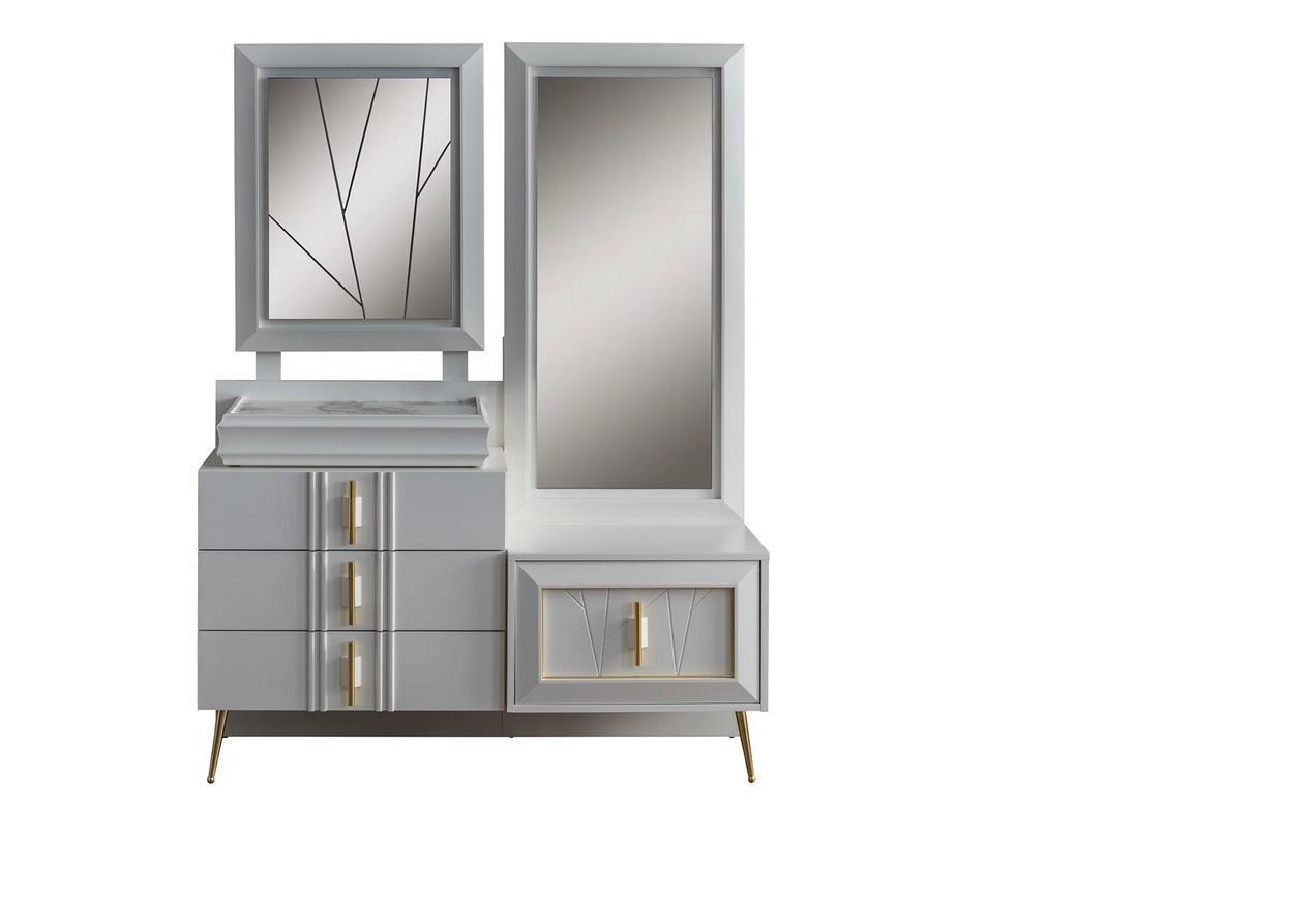 Dressing table with mirror Luxury console Exclusive bedroom set 2 pcs