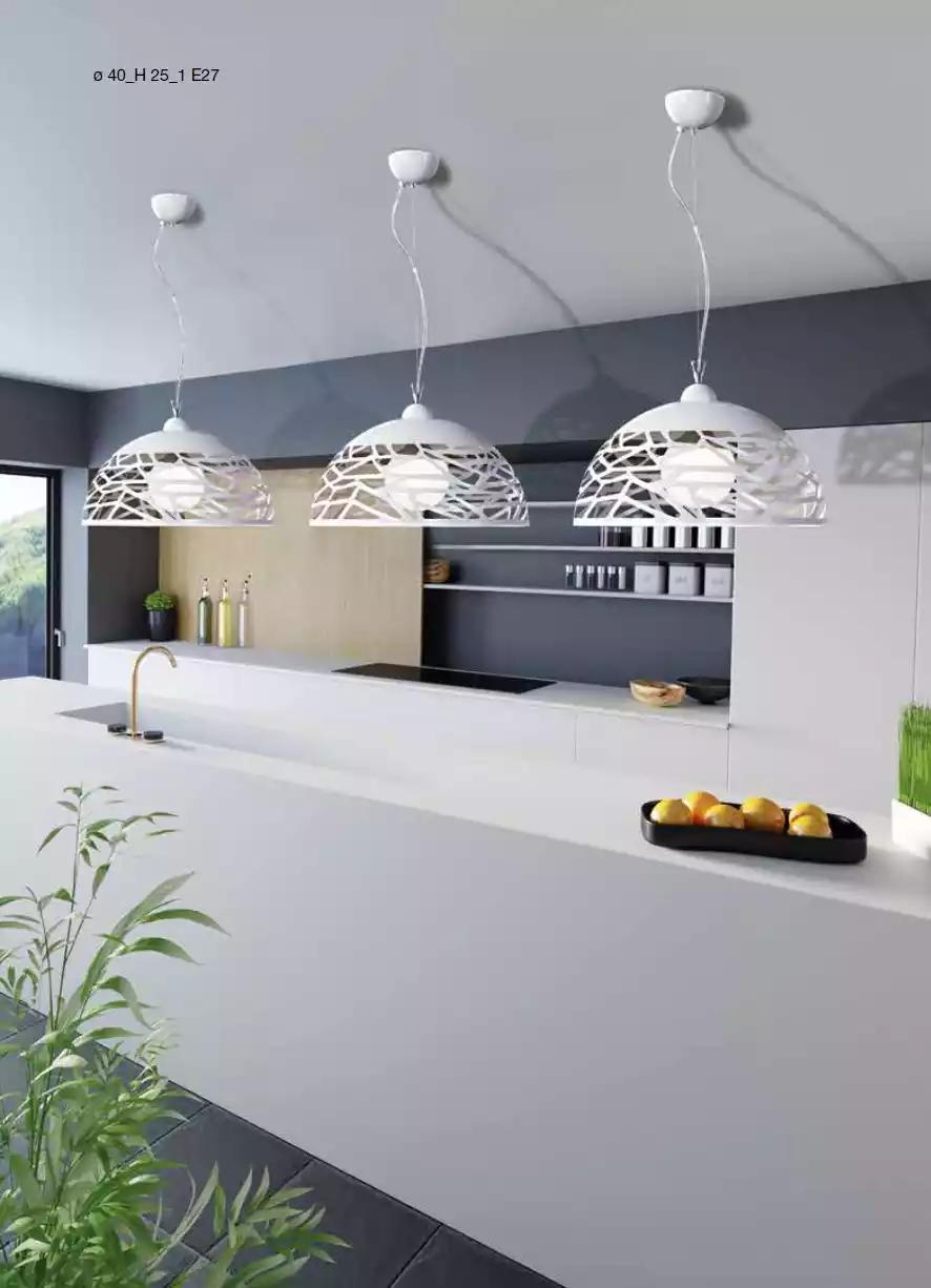 White Chandelier Ceiling Hanging Chandelier Lighting Lamp Dining Room