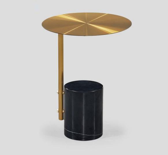 Side tables living room round high quality modern luxury coffee table metal
