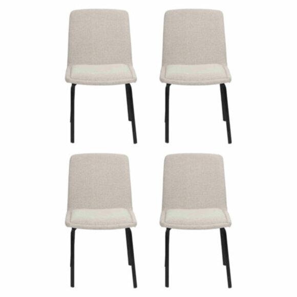 Set metal armchair upholstered chairs dining room textile set 4x armchair chair group