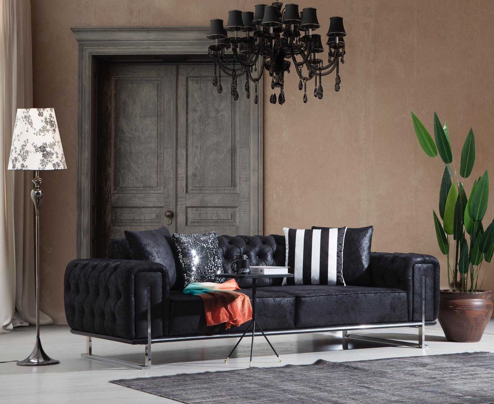 Sofa three seater couch design chesterfield luxury furniture upholstered sofas living room