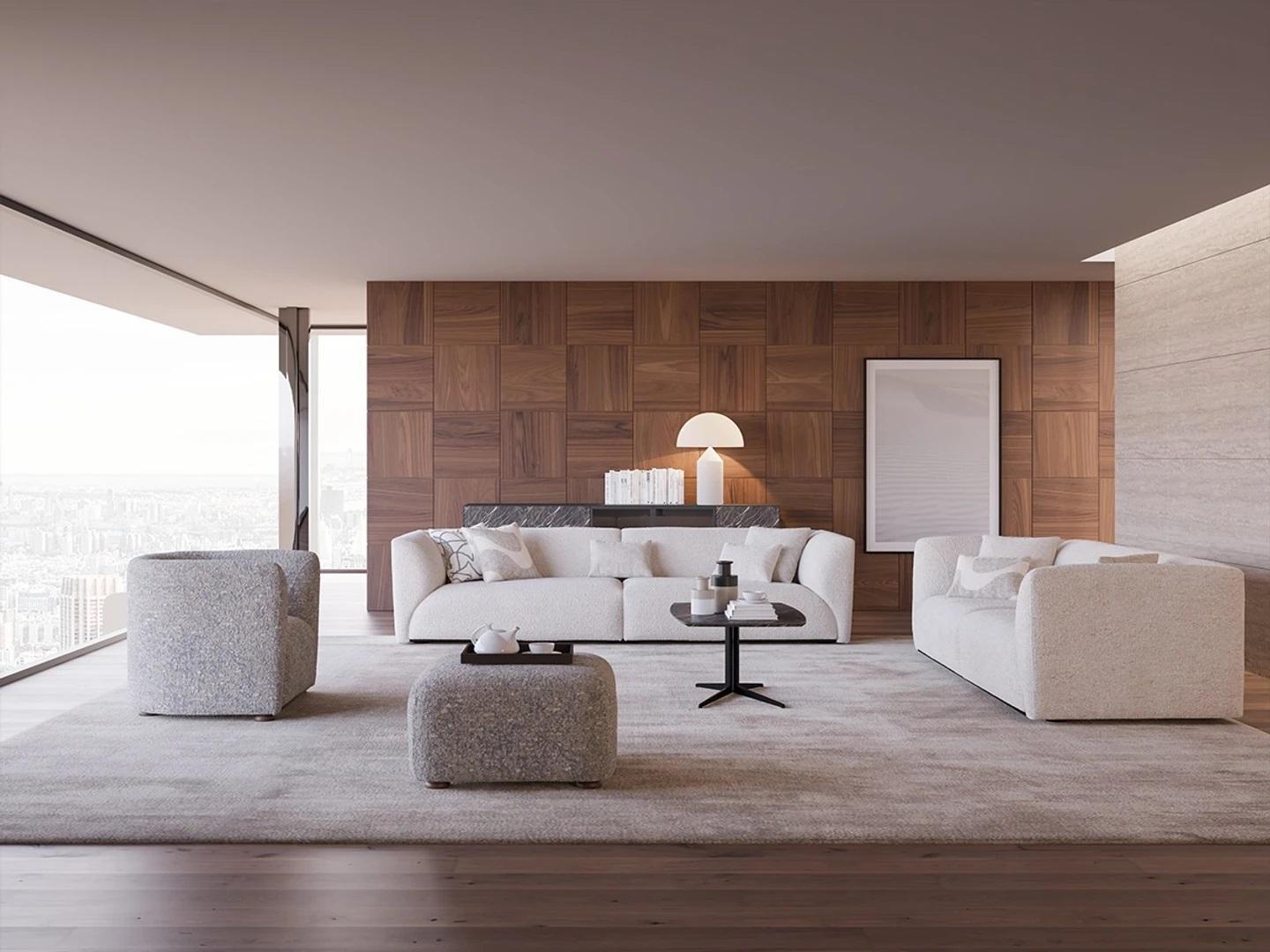 Upholstered furniture living room four seater sofa couch three seater furniture armchair new