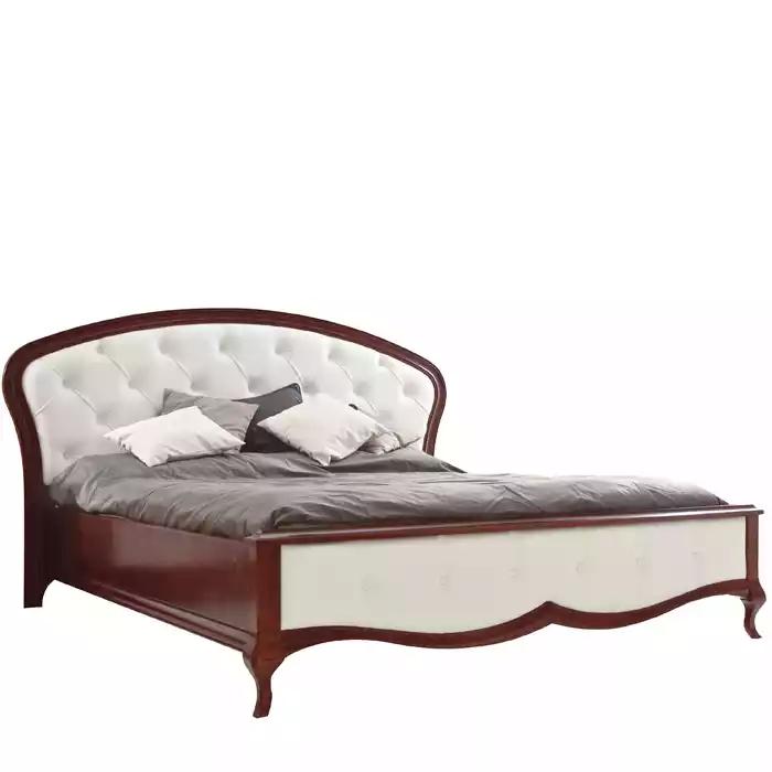 Bed Upholstery Design Luxury Double Hotel Beds Baroque Wood Furniture