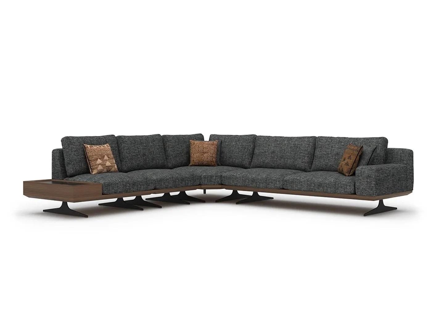 Luxury corner sofa L shape Modern living room upholstered furniture