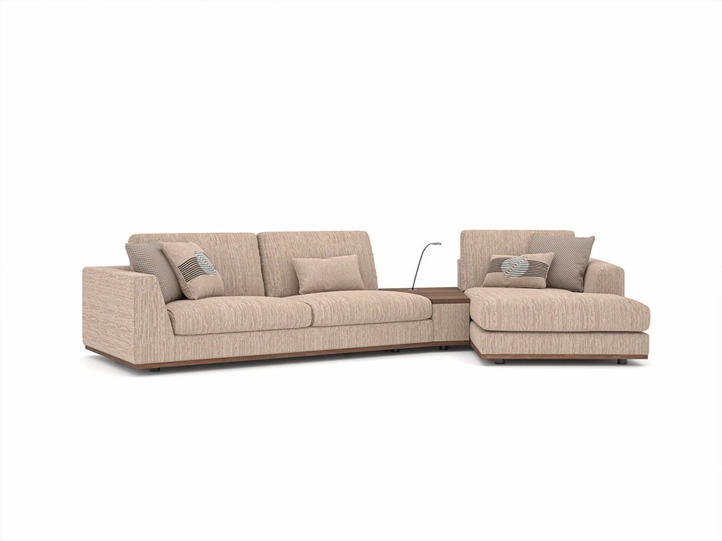 Designer corner sofa L-shape luxury sofa couch living room textile upholstered furniture