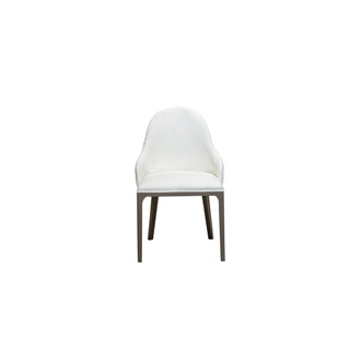 White dining room chair designer armchair wooden legs designer upholstered chair