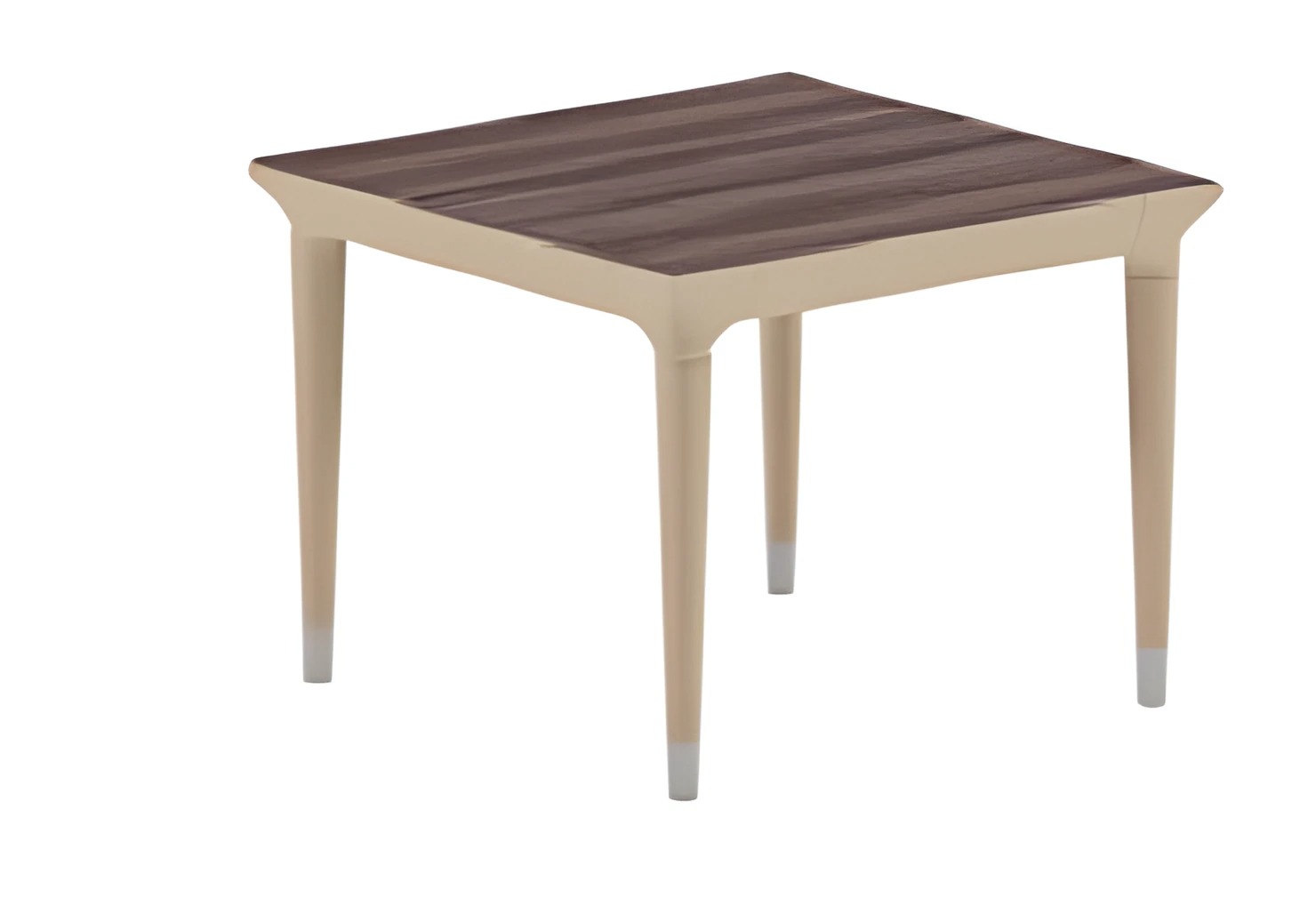Side table modern beige brown wood look elegant legs living room table
