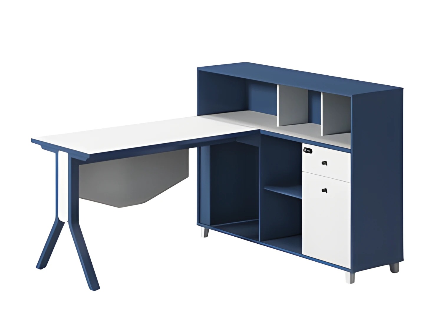 Modern dining table made of wood with elegant tabletop and simple wooden legs