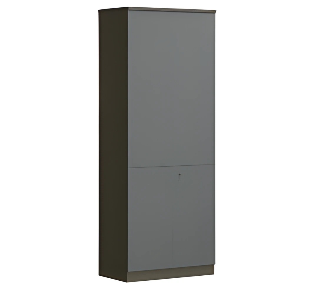 Desk corner table modern wood look white natural storage shelves orange