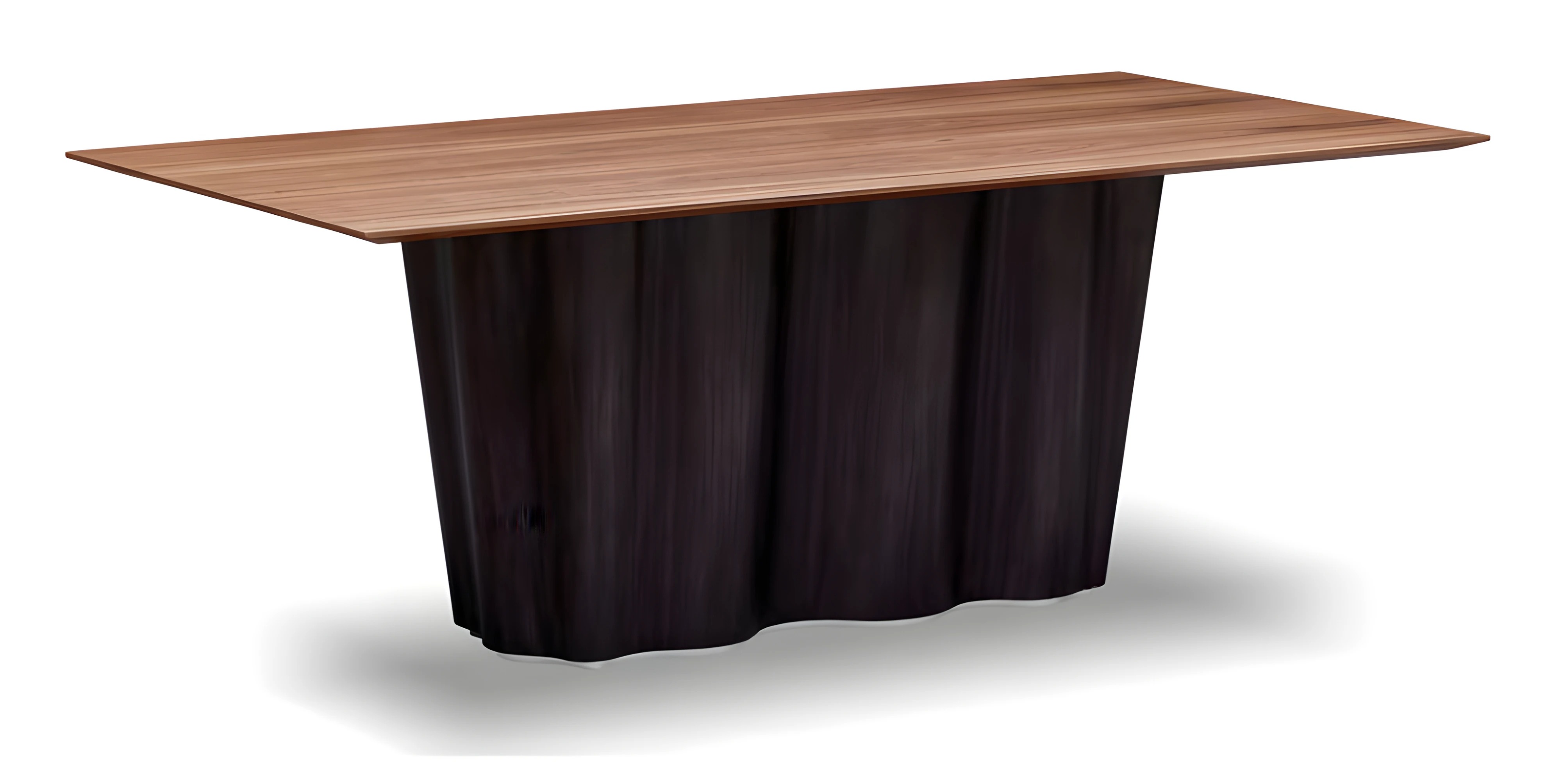 Elegant brown wooden dining table for a stylish dining area.