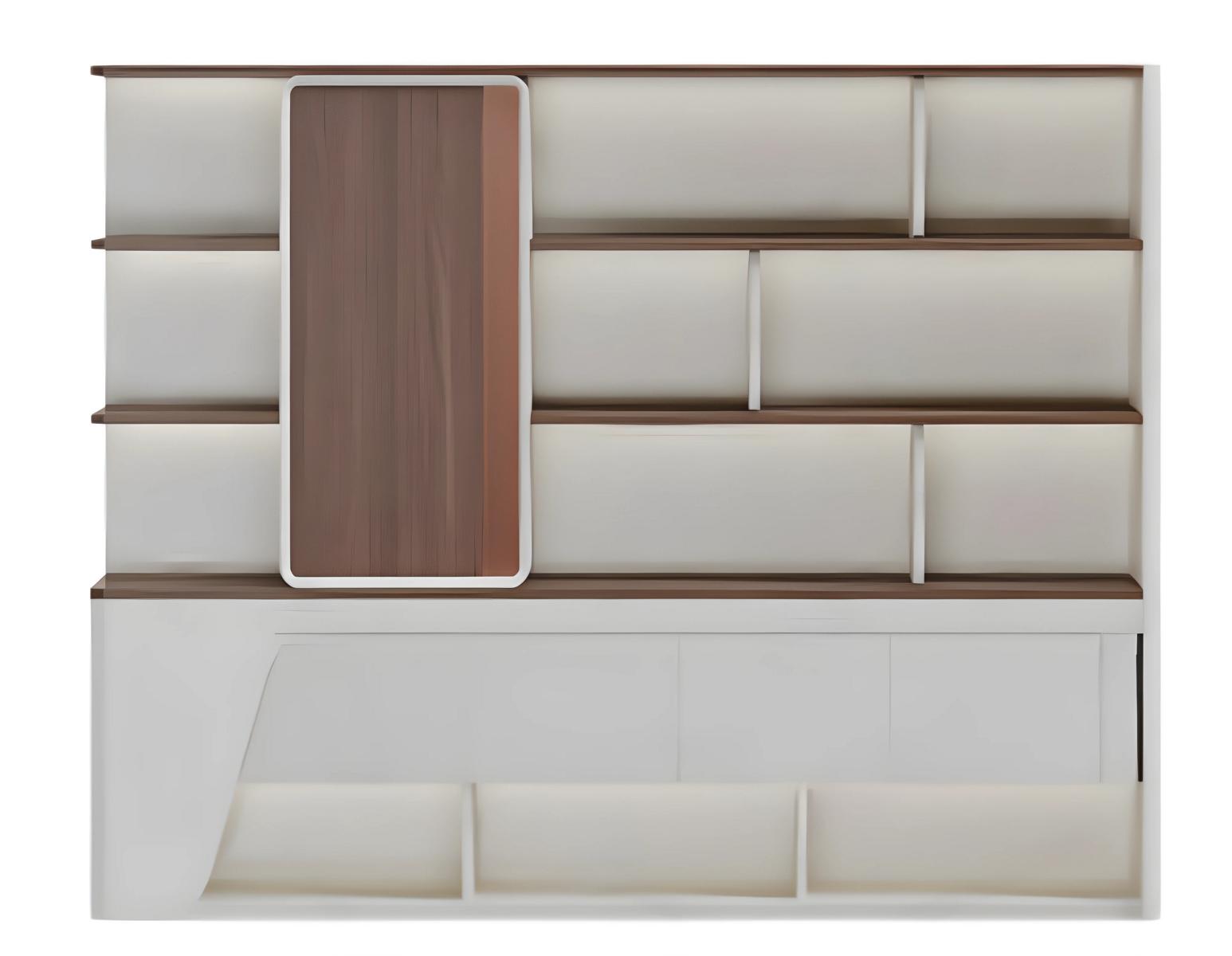 Office filing cabinet bookshelf storage wood shelves