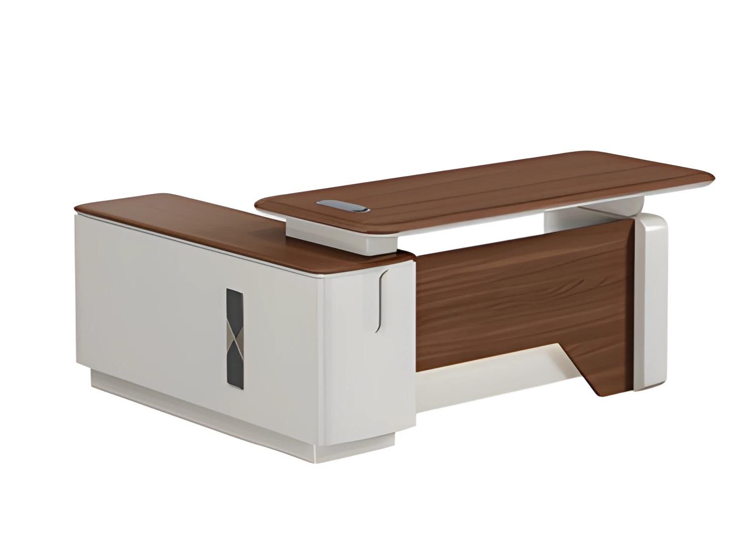 Corner desk office modern wood study table