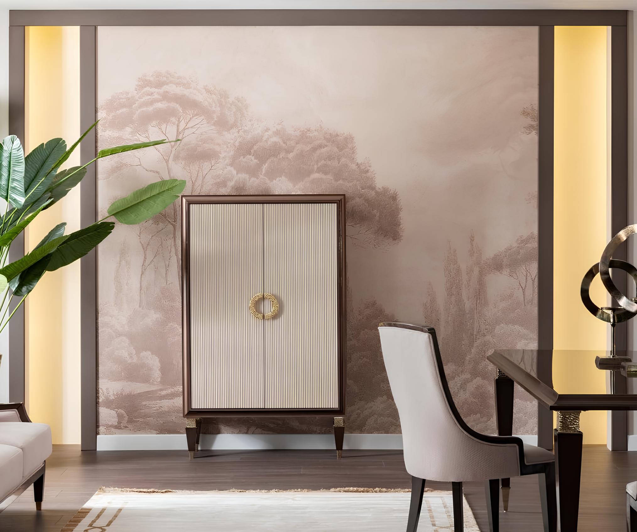 Elegant display cabinet with plenty of storage space for a stylish home.