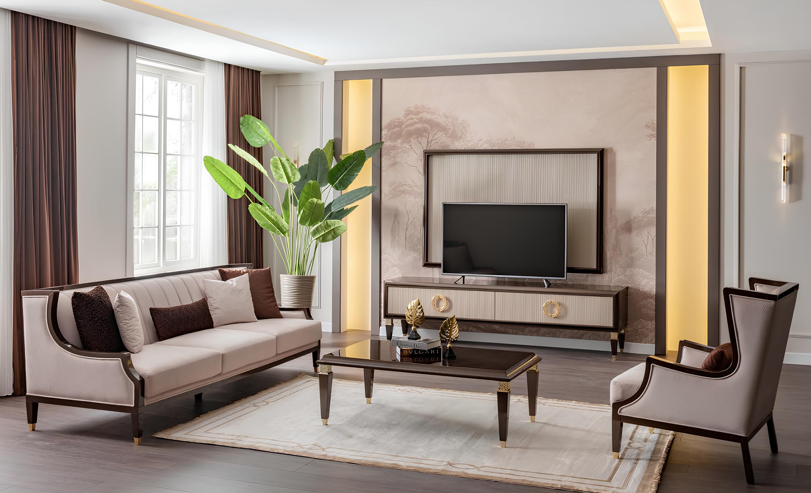 3+1 Seater, coffee table & TV unit – complete living room set