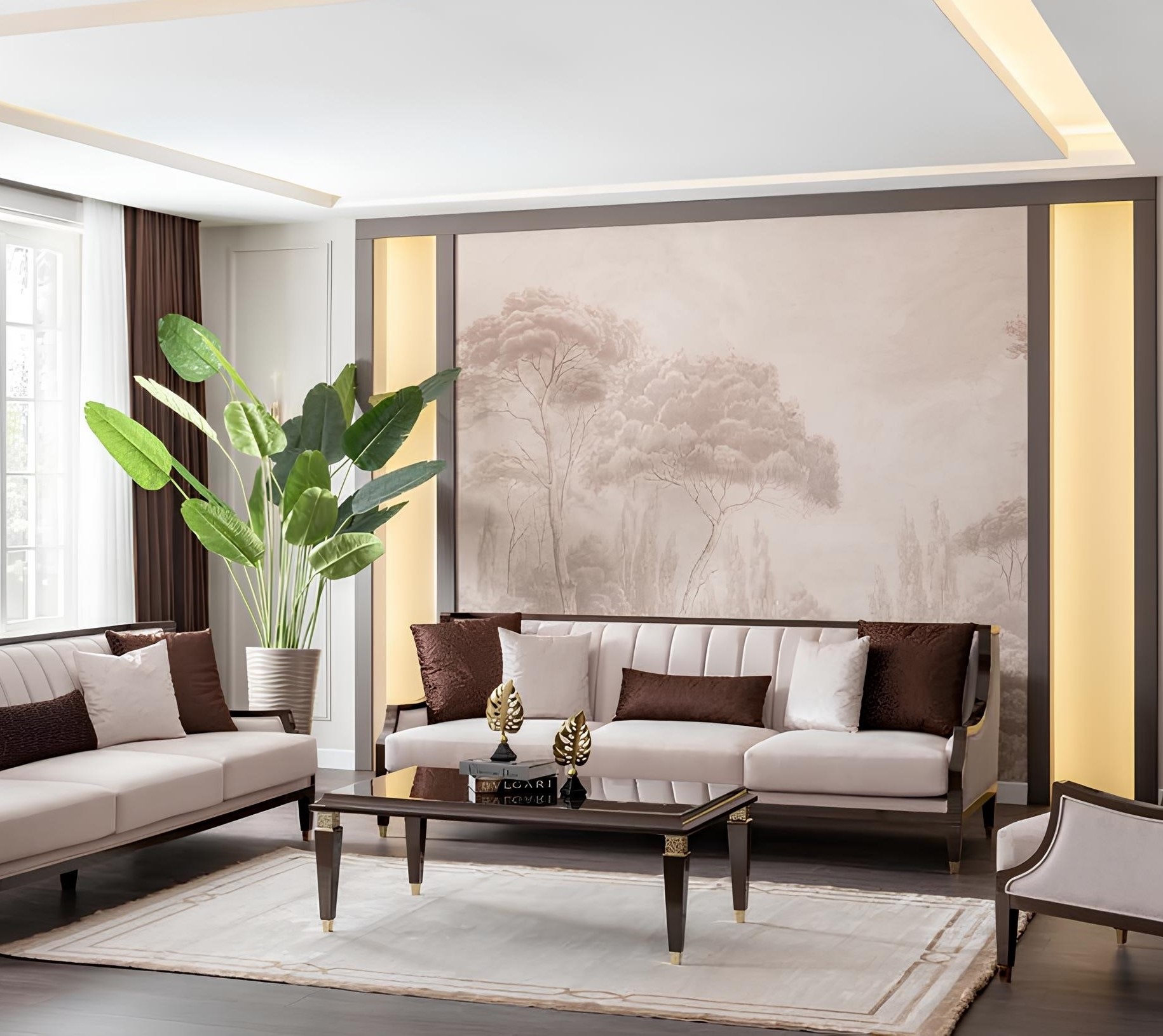 3-Seater & Coffee Table – Cozy Set for the Living Room