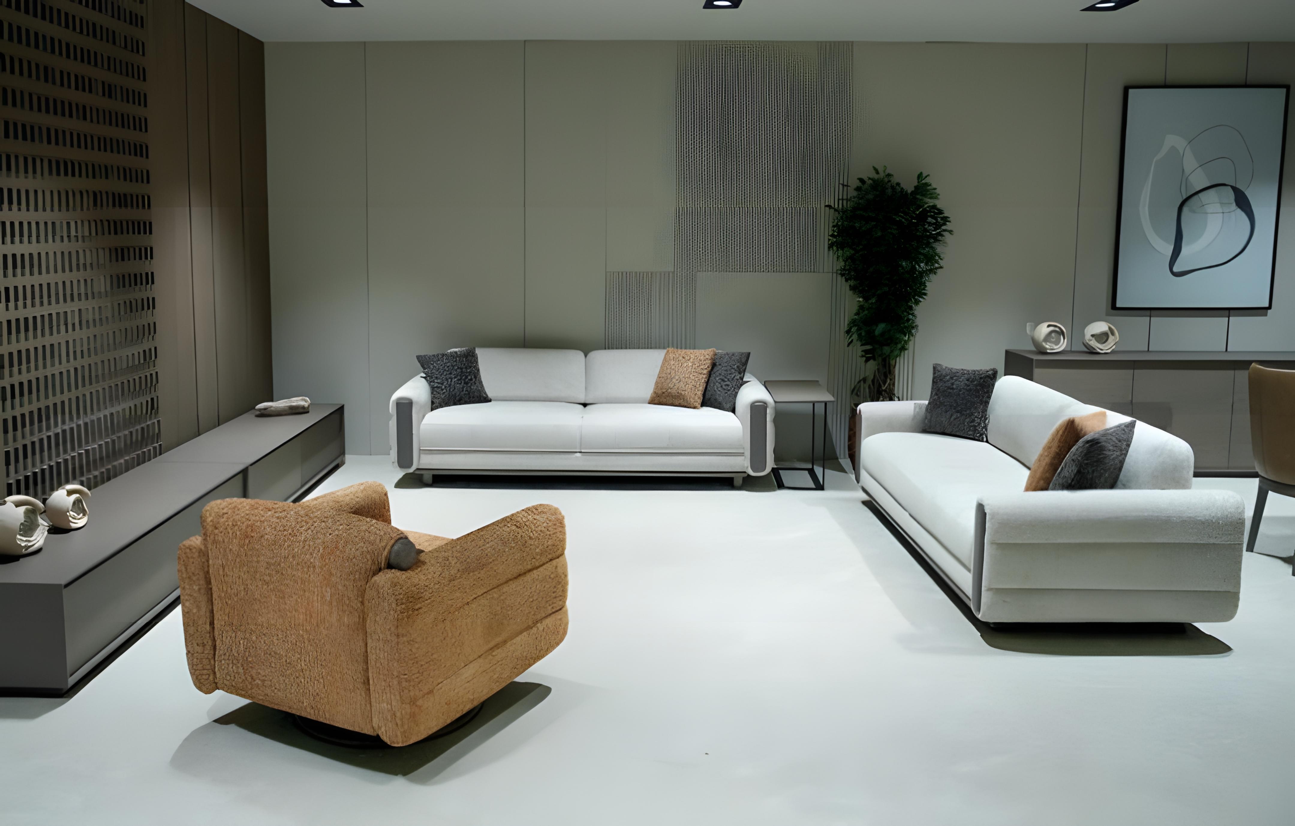 Upholstered furniture set: Sofa for 3 seats + armchair living room sofa set