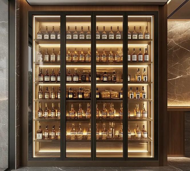 Wine cabinet, wine cellar, wine rack, bottle rack, wine archive, wine cooler.