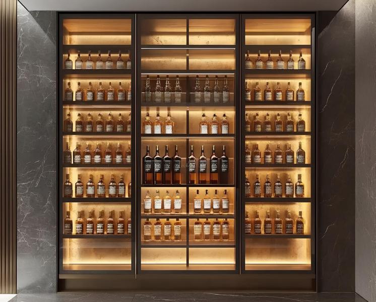 Wine cabinet, wine rack, bottle rack, wine furniture, wine archive, wine storage.