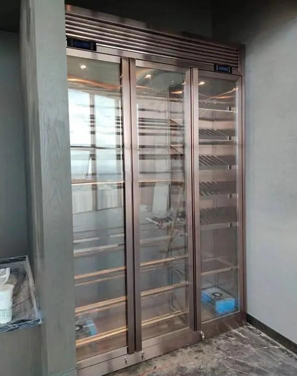 Wine cooling showcase tempered wine cabinet wine cooling device wine storage cabinet