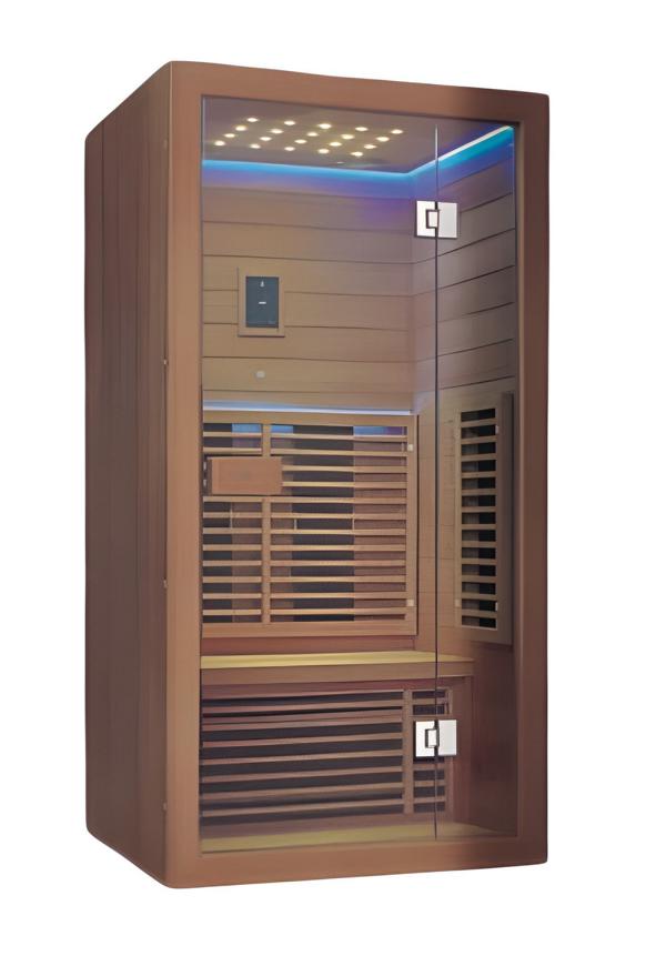 Saunaraum Lichtsauna Trockensauna Infrarotsauna Sauna Saunakabine 120x100 cm