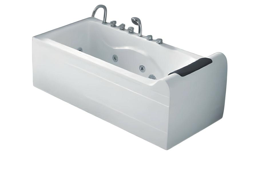 Luxury bathtub, wellness tub, whirlpool, 170x78 cm
