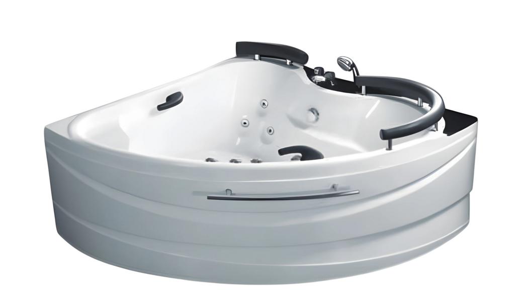 Hydromassage bathtub, whirlpool, bubble bath, spa bath, whirlpool tub 150x150 cm