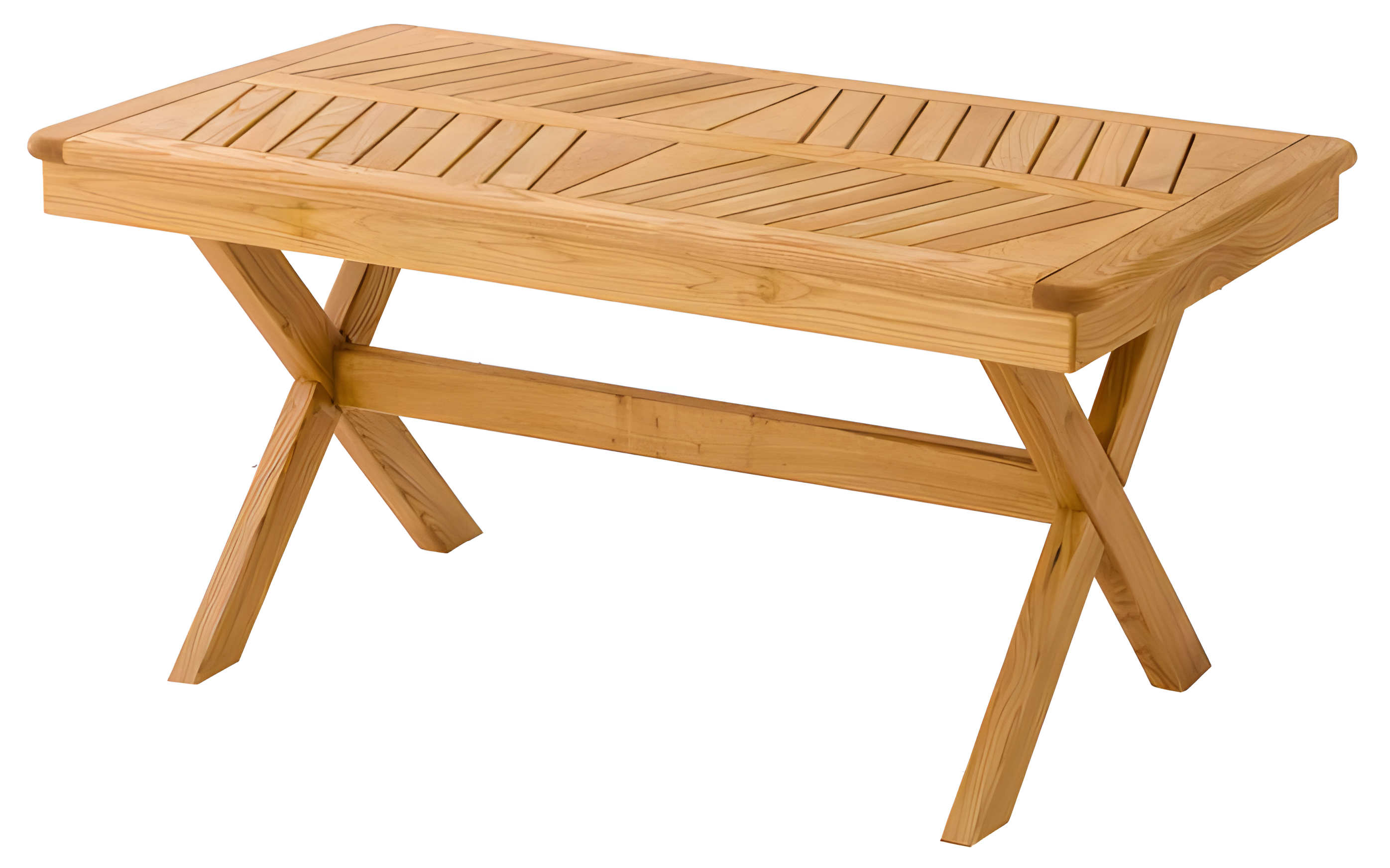 Elegant brown wooden dining table for modern home design.