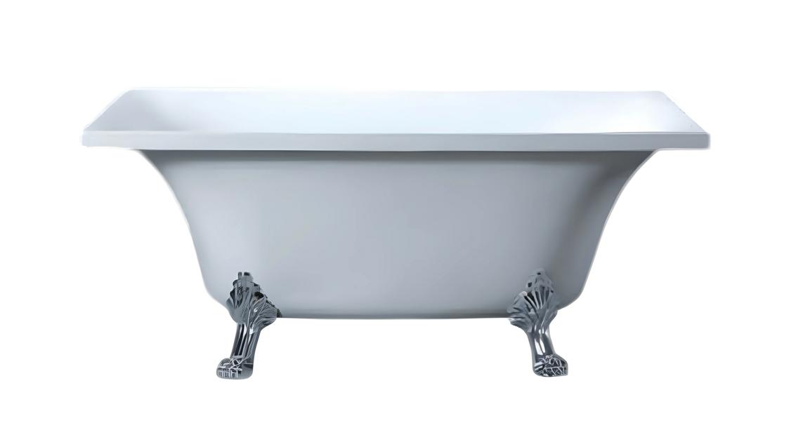 Space-saving bathtub, comfort bathtub, care bathtub, luxury bathtub, tub 160x80 cm.