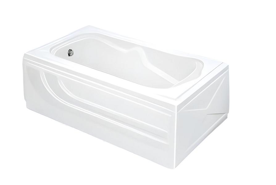 Design bathtub, acrylic bathtub, space-saving bathtub, comfort bathtub, tub 140x71 cm.
