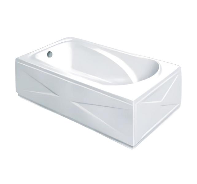 Bathtub Design Bathtub Acrylic Bathtub Space-Saving Bathtub Comfort Bathtub 169x75 cm