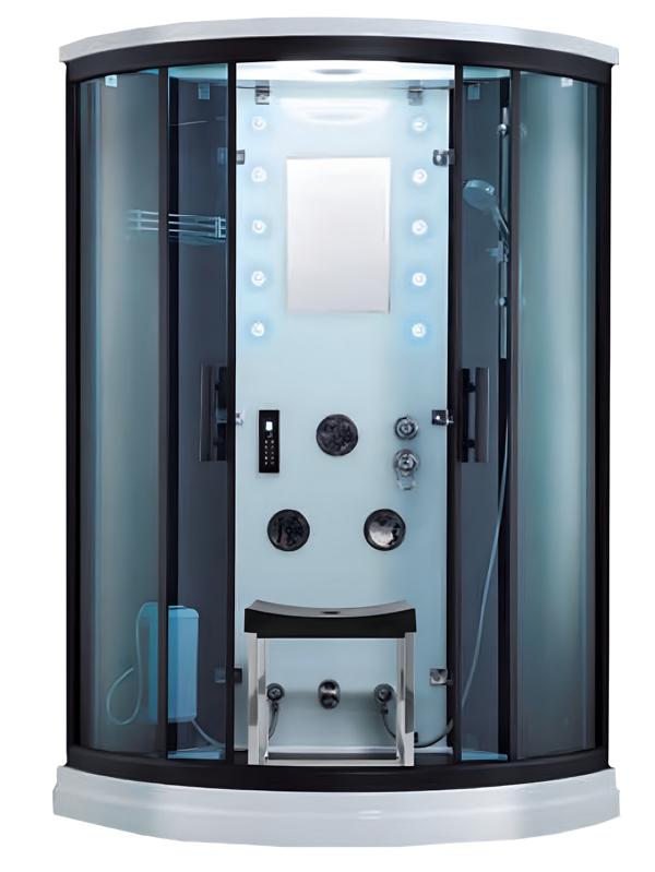 Shower cabin shower box glass shower shower partition comfort shower 110x110 cm