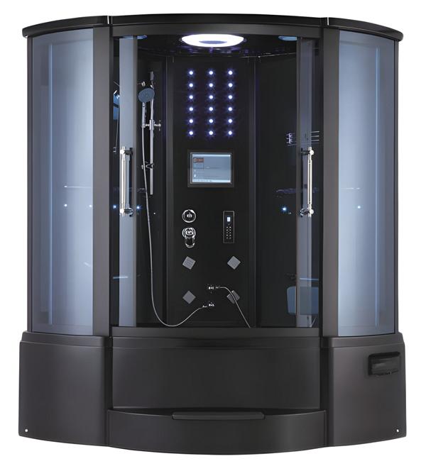 Comfort shower shower cabin glass cabin glass shower shower partition 150x150 cm