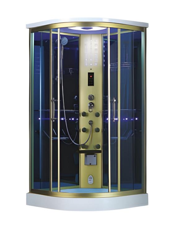 Glass cabin design shower comfort shower shower cubicle wellness cabin 100x100 cm