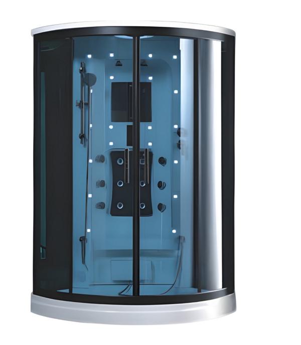 Shower cabin glass shower shower partition comfort shower glass cabin 110x110 cm