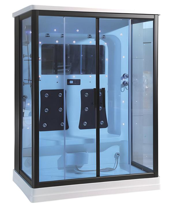 Glass Cabin Comfort Shower Shower Cabin Wellness Cabin Heat Cabin 160x100 cm
