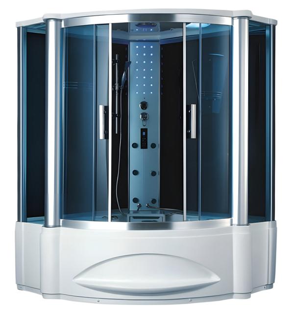 Steam shower wellness shower shower cabin shower room massage shower cabin 150x150 cm