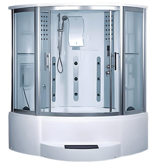 Luxury shower cabin massage shower cabin shower cubicle wellness shower 150x150 cm