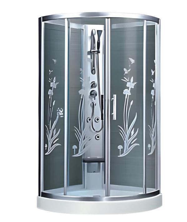 Glass Cabin Design Shower Comfort Shower Shower Cabin Wellness Cabin 100x100 cm