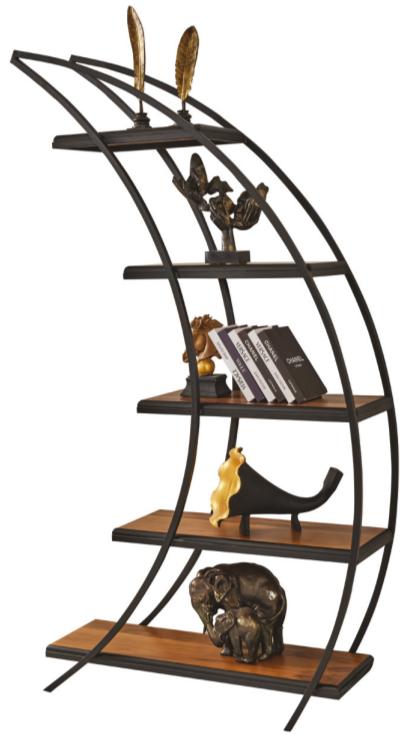 Shelf Black Standing Shelf Round Comfort New Office Living Room Black