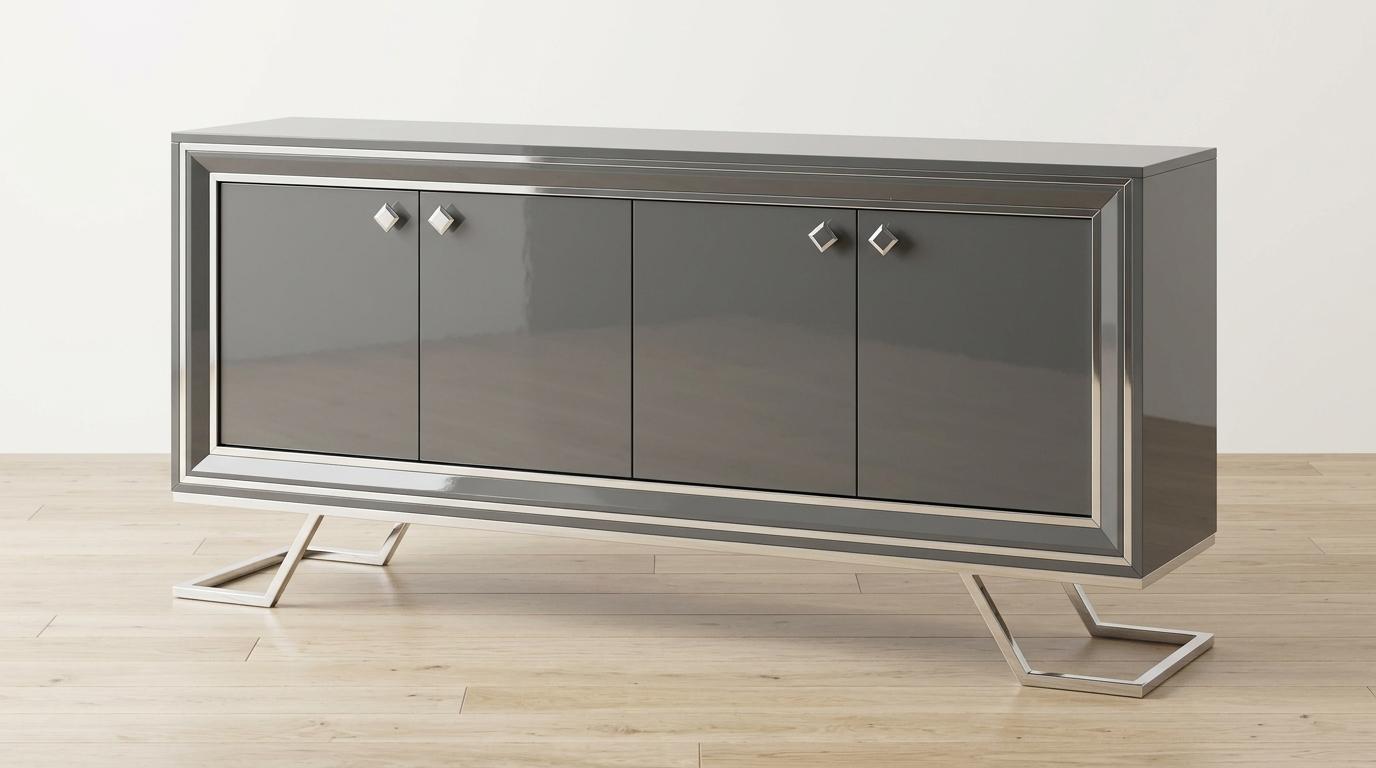 Console style modern color silver new living room practical comfortable spacious