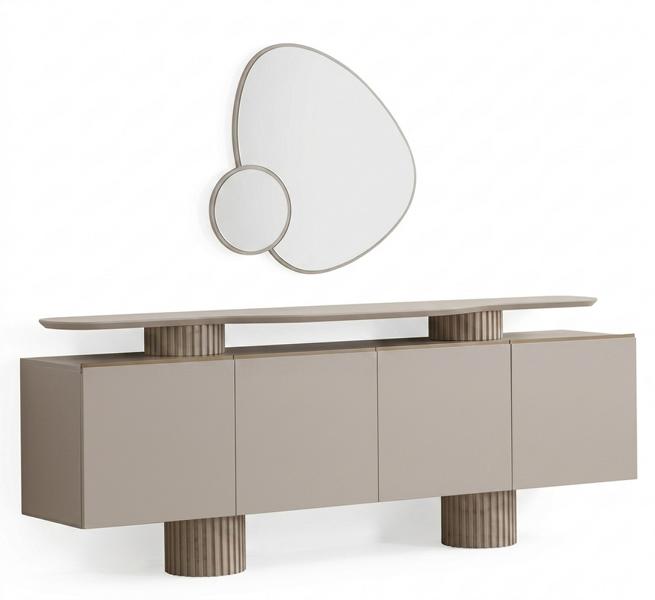 Console mirror comfortable spacious beautiful white modern new