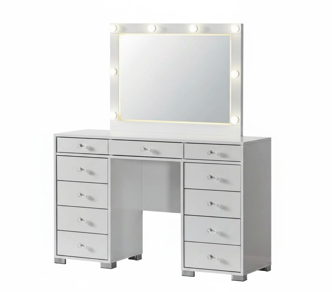 Elegant dressing table in a modern design with practical storage.