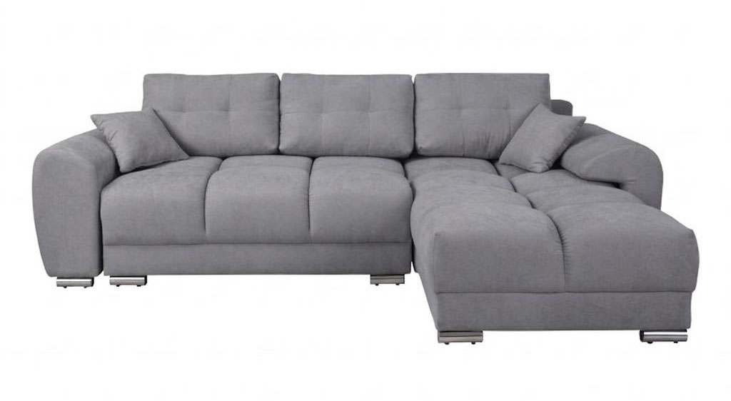 Gray L-shaped corner sofa large sofa bed fabric sofa upholstered furniture