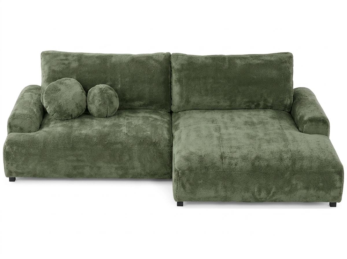 Green Soft L Shaped Corner Sofa Sofa Bed Pull Out Sofa Upholstered Furniture