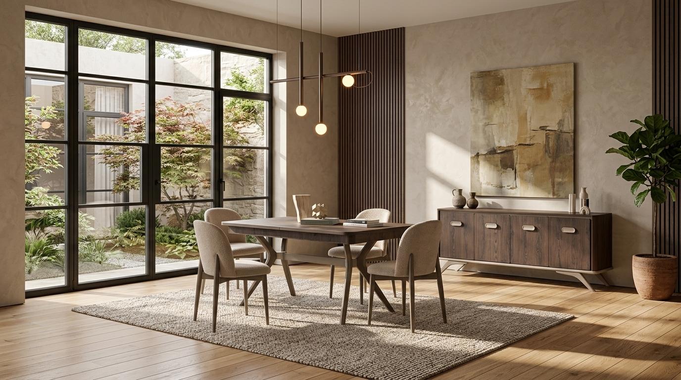Tisch Konsole Stil modern braun bequem praktisch Wohnzimmer rechteckig
