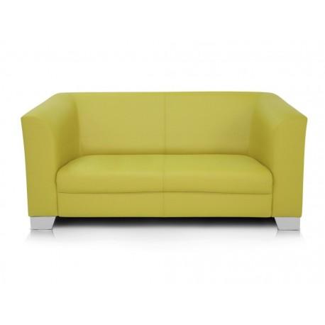 Yellow modern 2 seater sofa leather sofa office sofas and living room sofas