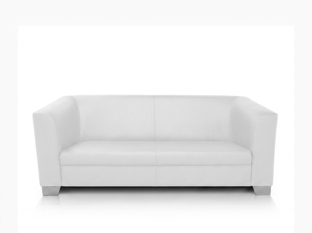 White 3 seater leather sofa minimalist office sofas and living room sofas